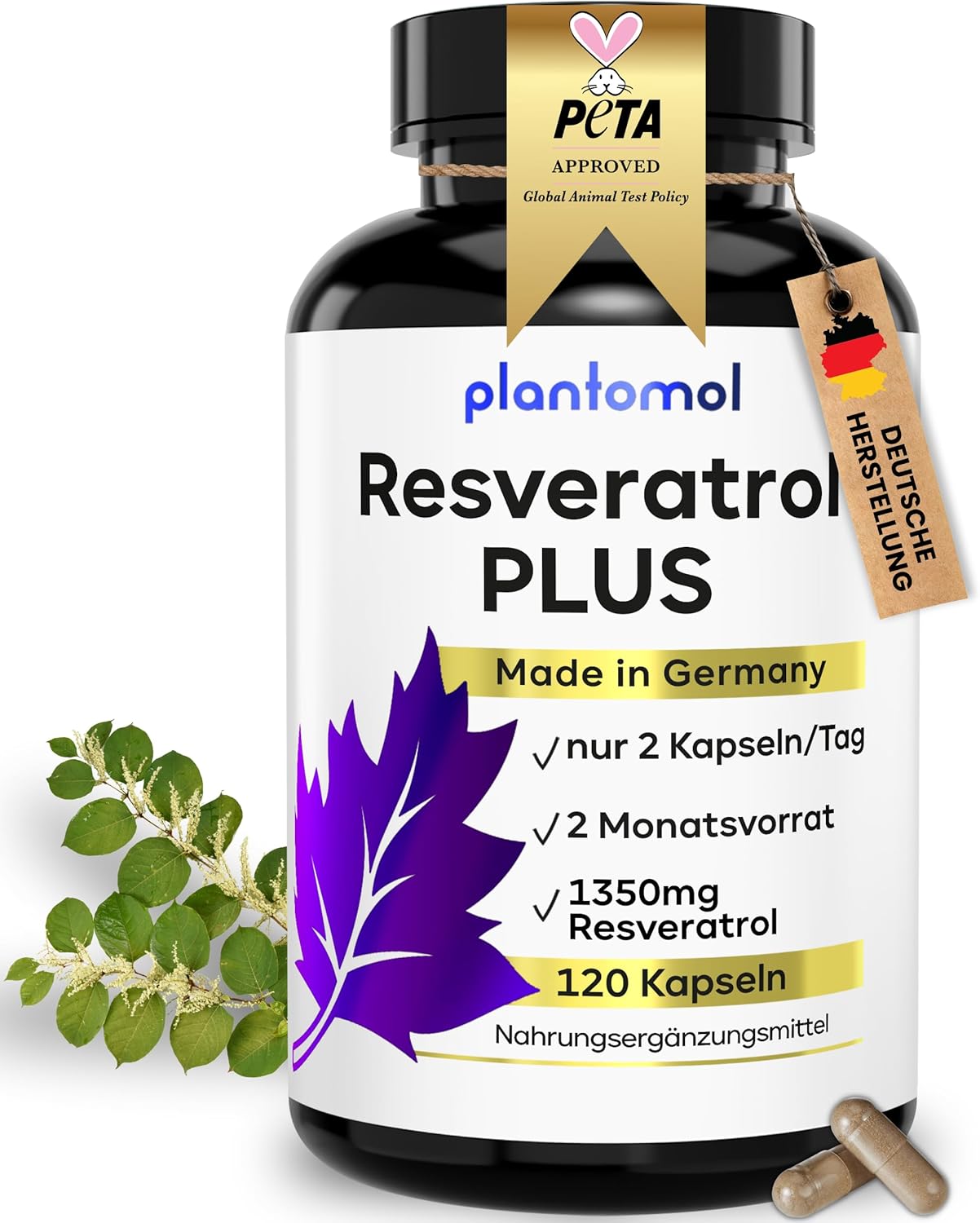 1350 mg Resveratrol PLUS hochdosiert